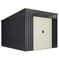 Metallic Gartenhaus 7,6m2 - 238x322x202cm - Polycarbonat Dachfenster - Doppelschiebetür - Wasabi Metallic Gartenhaus 7,6m2 - 238x322x202cm - Polycarbonat Dachfenster - Doppelschiebetür - Wasabi von WASABI