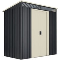 Stark Gartenhaus 2,3 m2 - 10 Jahre Garantie - 121x195x196cm. Metall-Schuppen - Wasabi Stark Gartenhaus 2,3 m2 - 10 Jahre Garantie - 121x195x196cm. Metall-Schuppen - Wasabi von WASABI