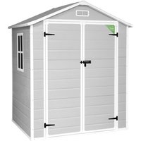 Wasabi - Gartenhaus Kunststoff mit Boden 2.6 Aqua – 181x134x210cm – Fenster – Gerätehaus Outdoor Wetterfest 2,39m2 Wasabi - Gartenhaus Kunststoff mit Boden 2.6 Aqua – 181x134x210cm – Fenster – Gerätehaus Outdoor Wetterfest 2,39m2 von WASABI