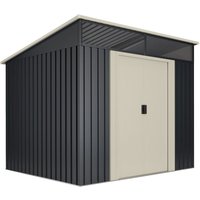 Wasabi - Stark Gartenhaus 4,6 m2 - 10 Jahre Garantie - 194x239x203cm. Metall-Schuppen von WASABI