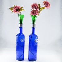 Blumenvase Aus Bombay Saphir Gin Flasche Blumenvase Aus Bombay Saphir Gin Flasche von WASABOTTLE