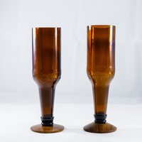 Upcycled Schrulligen Bier Glas - Handgefertigt Aus Budweiser-Bier-Flaschen von WASABOTTLE