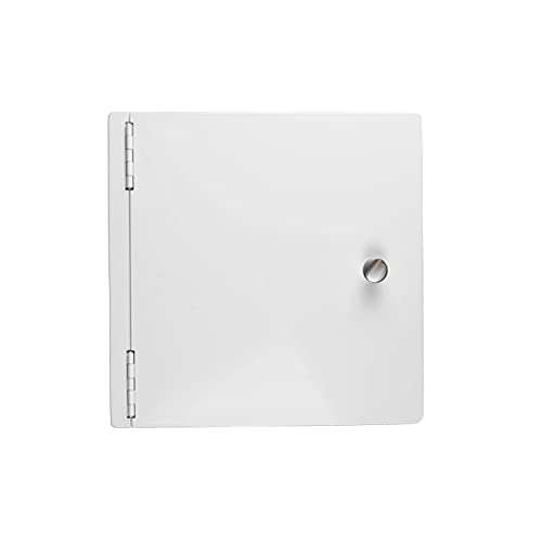 Einwurftür mit Kugelgriff und Magnetschnapper Eckig (DN 315) Weiß RAL 9016 von WASH