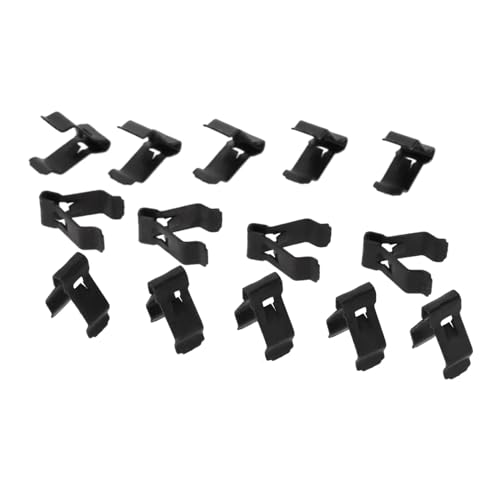 WASQUBKS 20 Stücke Universal Auto Armaturenbrett CD-Panel Snaps Clips Retainer Metall Radios Schnalle Nieten U-Wort Verschluss Clip 4 Größen Autoteile(C) von WASQUBKS