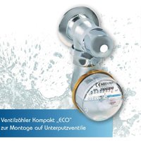Ventilzähler Kompakt eco Unterputz Qn 1,5 - Kalt Eichung 2024 von WASSER GERATE