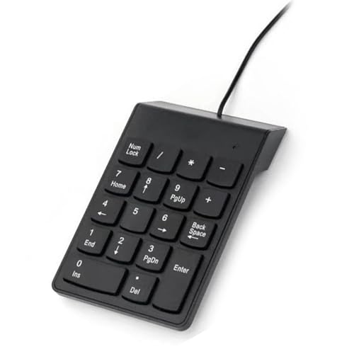 WASTEBIN Kleine USB Kabeltastatur Mit Ziffernblock Für Komfortables Tippen Für Laptop PC Desktop Notebook Und Mehr WASTEBIN Kleine USB Kabeltastatur Mit Ziffernblock Für Komfortables Tippen Für Laptop PC Desktop Notebook Und Mehr von WASTEBIN