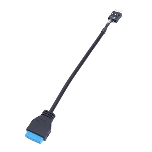 WASTEBIN USB Header Zu USB 2.0 Motherboard Adapter 19Pin Zu 9Pin Anschlüsse Kabel Front Panel USB3.0 Zu 2.0 von WASTEBIN