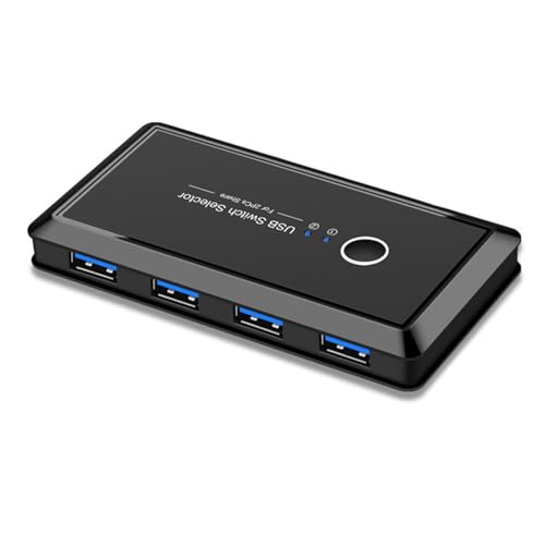 WASTEBIN USB3.0-Umschalter Für 4 Computer Tastaturen Maus Umschalter USB Schalter Wahlschalter Für 4 PCs Laptops Share 2-Geräte Erweitert WASTEBIN USB3.0-Umschalter Für 4 Computer Tastaturen Maus Umschalter USB Schalter Wahlschalter Für 4 PCs Laptops Share 2-Geräte Erweitert von WASTEBIN