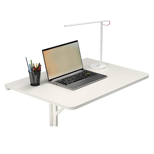 Wandklappschreibtisch, Multifunktions Wandklapptisch, Platzsparend Klappbarer Esstisch, Schwimmender Computertisch Laptoptisch, Klappbare Werkbank for Büro von WATAOW