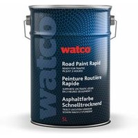 Asphaltfarbe Schnelltrocknend, einkomponentiger chlorkautschukbasierte Aussenfarbe, Schwarz 5L - schwarz - Watco von WATCO