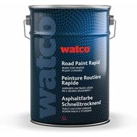 Watco Asphaltfarbe Schnelltrocknend, einkomponentiger chlorkautschukbasierte Aussenfarbe, Signalrot 5L - signalrot von WATCO