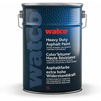 Asphaltfarbe extra hohe Widerstandskraft, wasserbasierte Acrylfarbe, Hellgrau 5L - hellgrau - Watco von WATCO