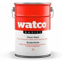 Basics Bodenfarbe, einkomponentiges Polyurethan, Hellgrau 5L - Hellgrau - Watco von WATCO
