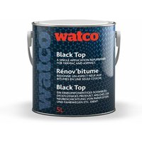 Black Top Asphaltfarbe, einkomponentiger Bitumen, 5L - Watco von WATCO