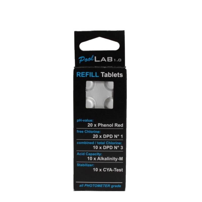 WATER-I.D. Nachfüllpack 70 Testtabletten für Pooltester PoolLab Photometer Set von WATER-I.D.