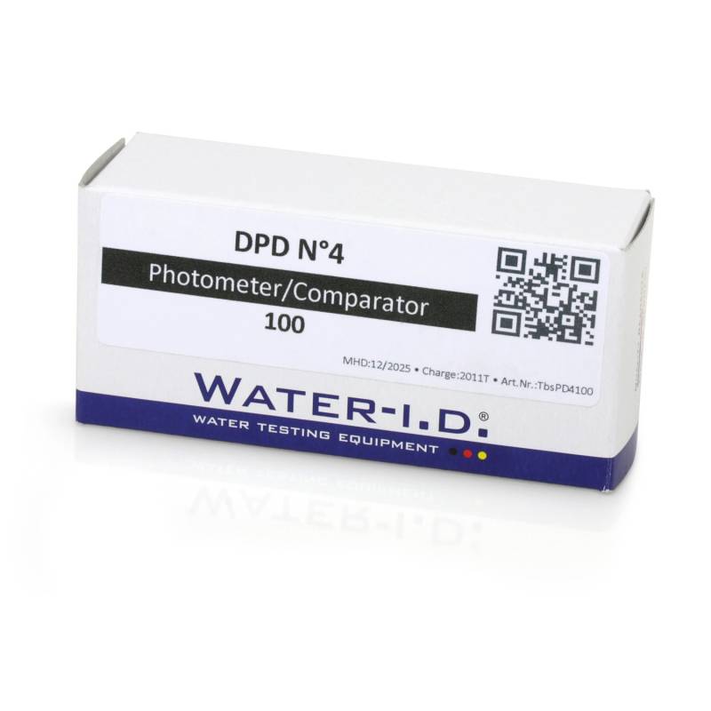 Water-i.d. DPD No.4 Tabletten Aktivsauerstoff für Elektronischen Poolwassertester PoolLab von WATER-I.D.