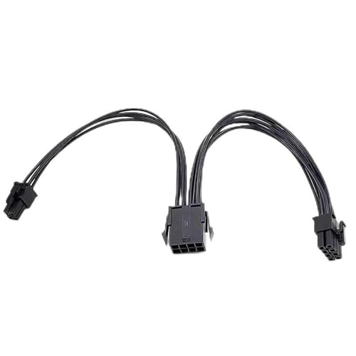 WATERBELINE 2PCS 8Pin Zu 8 + 4Pin Power Adapter Kabel 8pin Buchse Auf 8 + 4pin Männlich Motherboards Power Anschlüsse Schwarz 20cm Verlängerung Kabel von WATERBELINE