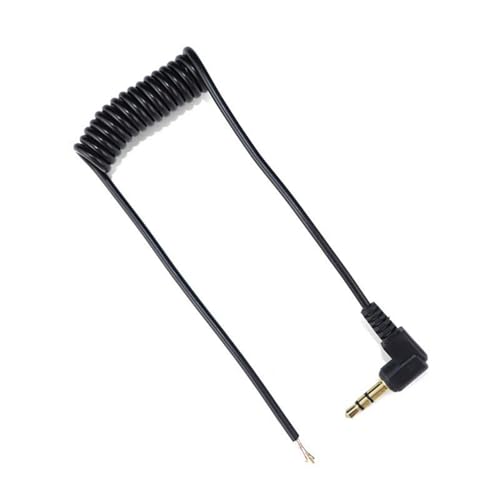 WATERBELINE 3,5 mm rechtwinkliges Federkabel, Reparaturdraht, blanker Draht, Pigtail-Anschluss, Adapter, Soundkabel für Mikrofon WATERBELINE 3,5 mm rechtwinkliges Federkabel, Reparaturdraht, blanker Draht, Pigtail-Anschluss, Adapter, Soundkabel für Mikrofon von WATERBELINE
