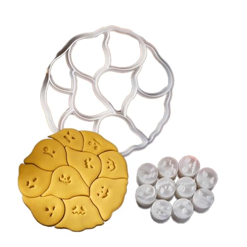 WATERBELINE Cartoon Specter Puzzle Cookie Mould Specter Puzzle Designs Biscuits Molds Cookie Mould for Kitchen Endeavors von WATERBELINE