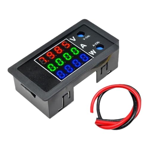 WATERBELINE Digitales Spannungsmessgerät 0 bis 100 V Bereiche mit LED-Anzeige-Set für genaue Messungen für Elektriker-Enthusiasten WATERBELINE Digitales Spannungsmessgerät 0 bis 100 V Bereiche mit LED-Anzeige-Set für genaue Messungen für Elektriker-Enthusiasten von WATERBELINE
