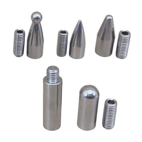 WATERBELINE Lackkratzer-Reparatur-Set Metall Tap Down Stiftköpfe Spitzen Kratzerentfernungswerkzeug für Auto Motorrad Waschmaschine von WATERBELINE