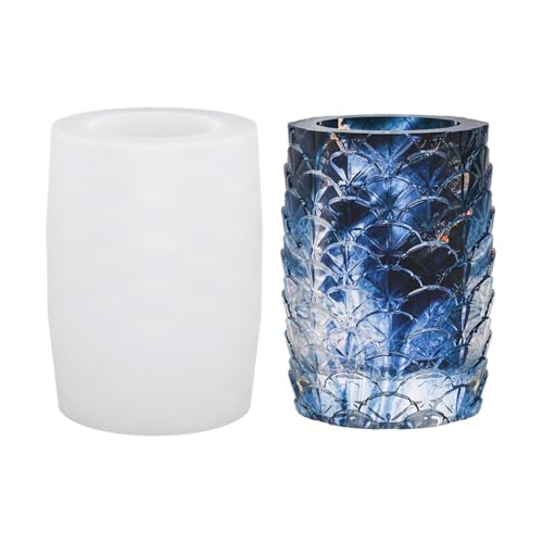 WATERBELINE Silikonform für Blumentöpfe aus Kunstharz, kreatives geprägtes Design, Schmuckbehälter, Heimdekoration, Garten, Übertopf von WATERBELINE