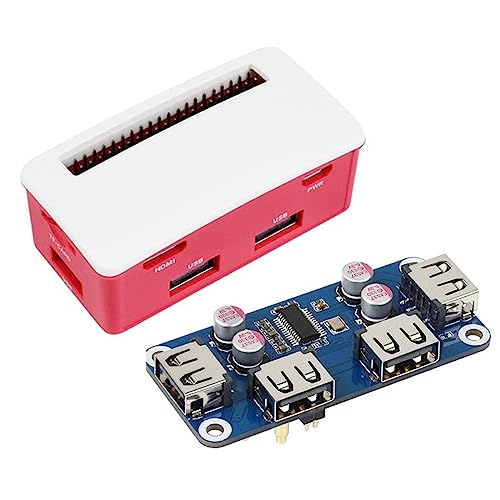 WATERBELINE USB HUB HAT,USB HUB HAT Expansion Board Starter for 0 2W 3A 3B Plus 3 Model B 4 4B Accessories Box WATERBELINE USB HUB HAT,USB HUB HAT Expansion Board Starter for 0 2W 3A 3B Plus 3 Model B 4 4B Accessories Box von WATERBELINE