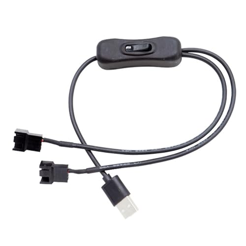 WATERBELINE USB-Kabel, USB auf 4-poliges PC-Netzadapterkabel, 12 V Ausgang für Computer-Lüfter, PVC-isoliert von WATERBELINE