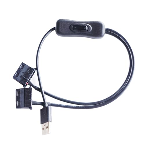 WATERBELINE USB-Kabel, USB auf 4-poliges PC-Netzadapterkabel, 12 V Ausgang für Computer-Lüfter, PVC-isoliert von WATERBELINE