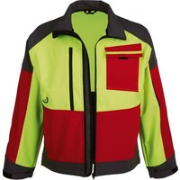 Sonstige - neutrale Produktlinie Softshelljacke Forest Jack Gr. 2XL leuchtgelb-rot grau - leuchtgelb-rot grau von sonstige