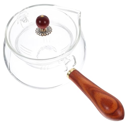 WATIIFUFU Mit Seitlichem Griffdesign Rotierender Teekessel Aus Glas Hitzebeständig Werkzeug Zum Aufbrühen Von Tee von WATIIFUFU