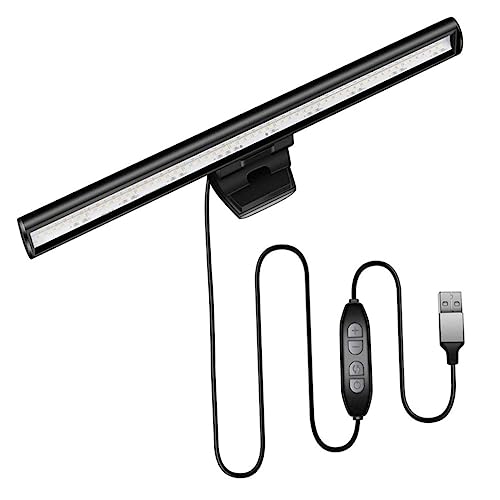 WATIIFUFU 1 Satz Monitor-hängeleuchte Usb-clip-laptop-lampen Led-lichtleisten Led-bildschirmlampenleiste Computerbildschirmlampe Hängendes Licht Lichtleiste Überwachen Black Plastik Abs von WATIIFUFU