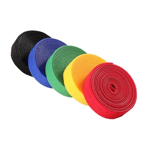 WATIIFUFU 1m Klett Kabelbinder Wiederverwendbare Kabelstraps Für Kabelmanagement Gelb Für Zuhause Büro Tablet Pc Und Elektronik von WATIIFUFU