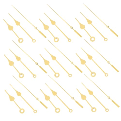 WATIIFUFU 10 Sätze Teiliges Aluminium Uhrzeiger Set Ersatz Zeiger Uhrzeiger DIY Uhrzeigersatz für Wanduhr Reparatur und Bastelprojekte Langlebig Leicht zu Montieren von WATIIFUFU