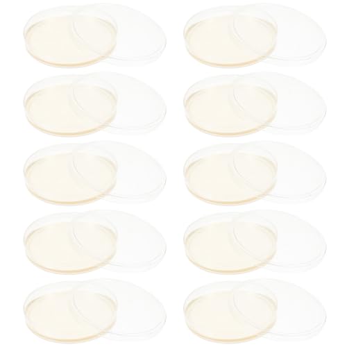 WATIIFUFU 10 Stück Lb Agarplatten Vorgegossene Nährböden Vakuumverpackt Laborbedarf Mikrobiologie Gewebekulturplatten für Wissenschaftliche Experimente Schulprojekte von WATIIFUFU