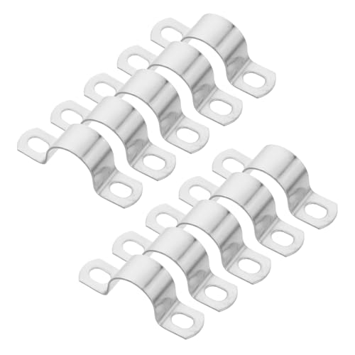 WATIIFUFU 10 Stück Teiliges Edelstahl Rohrschellen Verstärkt Korrosionsbeständig Robust für Wasserrohr Befestigung Halterung für Garten Gewerbe und Bau Rohrklemme mit Glatten Kanten WATIIFUFU 10 Stück Teiliges Edelstahl Rohrschellen Verstärkt Korrosionsbeständig Robust für Wasserrohr Befestigung Halterung für Garten Gewerbe und Bau Rohrklemme mit Glatten Kanten von WATIIFUFU