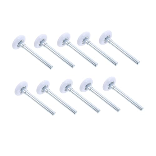 WATIIFUFU 10 Stück Teiliges Garage Tür Nylon Langlebige Laufräder Garage Tür Ersatzteile Leise Laufende Schiebetür Zubehör für Außenbereich von WATIIFUFU