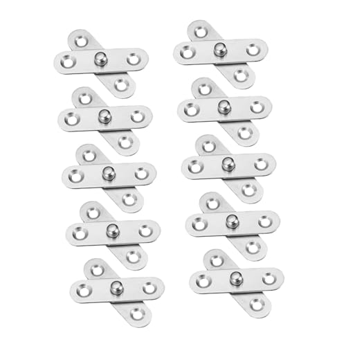 WATIIFUFU 10 Stück Teiliges Verdeckte Türscharniere aus Edelstahl Drehbar Robustes Pivot scharnier für Geheime Türen Möbel und Schränke Unauffällige Montage für Moderne Einrichtung WATIIFUFU 10 Stück Teiliges Verdeckte Türscharniere aus Edelstahl Drehbar Robustes Pivot scharnier für Geheime Türen Möbel und Schränke Unauffällige Montage für Moderne Einrichtung von WATIIFUFU