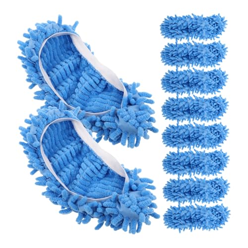 WATIIFUFU 10 Stück Überzug Mopp Hausschuhe Waschbare Mikrofaser Hausschuhe Trockenmopp Für Hartholzböden Küchenmopp Mopp Socken Für Herren Fußreinigungs Hausschuh WATIIFUFU 10 Stück Überzug Mopp Hausschuhe Waschbare Mikrofaser Hausschuhe Trockenmopp Für Hartholzböden Küchenmopp Mopp Socken Für Herren Fußreinigungs Hausschuh von WATIIFUFU