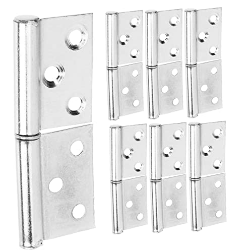 WATIIFUFU 12stücke Teiliges Aus Abnehmbaren Edelstahl Scharnieren Für Türen Hochleistungs-scharniere Mit Stabiler Rotation Und Einfacher Installation Für Schrank Und Möbelanwendungen von WATIIFUFU
