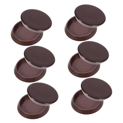WATIIFUFU 12 Stück Teiliges Runde Kunststoff Möbelrollenhalter Antirutsch Möbelpads für Teppiche Schutz vor Kratzern und Verrutschen Geeignet für Stühle Sofa Tische Outdoor Möbel von WATIIFUFU