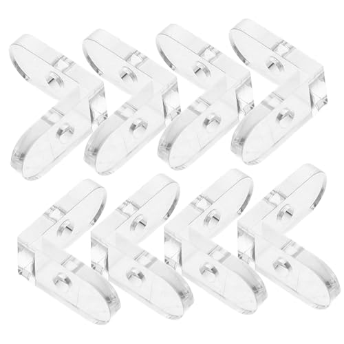 WATIIFUFU 15 Stück Teiliges Acryl Transparent Stabile Eckverbinder Praktische Abnehmbare Fixierungen für Boxen Erhöhte Stabilität Langlebige Kunststoffclips für Haushalt von WATIIFUFU