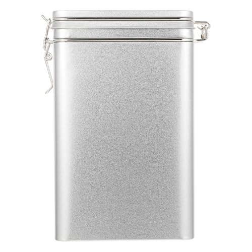 WATIIFUFU 1Stk Vorratsdose für Kaffee Lagercontainer Retro Kaffeedose Luftdicht Süßigkeit Box Keksdose Snack Kanister Lagertank Kaffeedose mit Deckel Weißblech Silver Wasserdicht WATIIFUFU 1Stk Vorratsdose für Kaffee Lagercontainer Retro Kaffeedose Luftdicht Süßigkeit Box Keksdose Snack Kanister Lagertank Kaffeedose mit Deckel Weißblech Silver Wasserdicht von WATIIFUFU