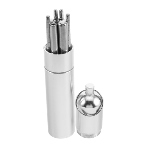 WATIIFUFU 2 Paare Edelstahl Reise Essstäbchen Klappbar mit Tragbarem Metall etui Robustes Campingbesteck für Outdoor Business Picknick Wiederverwendbare Leicht zu Reinigende Essstäbchen für WATIIFUFU 2 Paare Edelstahl Reise Essstäbchen Klappbar mit Tragbarem Metall etui Robustes Campingbesteck für Outdoor Business Picknick Wiederverwendbare Leicht zu Reinigende Essstäbchen für von WATIIFUFU