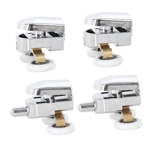 WATIIFUFU 2 Sätze Teiliges Duschtür aus Edelstahl und Kupfer Geräuscharm Langlebig Passend für Glas duschtüren Ersatz für Obere und Untere Schiebetürrollen Badezimmer von WATIIFUFU