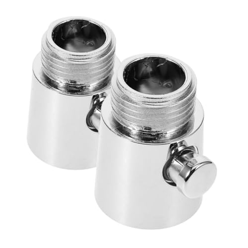 WATIIFUFU 2 Stück Absperrventil Duschkopf Durchflussbegrenzer Wassersparer Dusche mit Push button Funktion Wasserstop Ventil für Handbrausen Geeignet für Wohnmobil Badezimmer und von WATIIFUFU