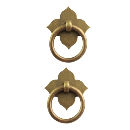 WATIIFUFU 2 Stück Antike Schubladengriffe Vintage Türknöpfe Retro Möbelgriffe aus Kupfer für Schrank und Kommode mit Feiner Politur und Einfacher Montage WATIIFUFU 2 Stück Antike Schubladengriffe Vintage Türknöpfe Retro Möbelgriffe aus Kupfer für Schrank und Kommode mit Feiner Politur und Einfacher Montage von WATIIFUFU