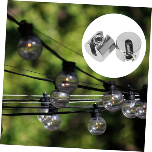 WATIIFUFU 2 Stück Edelstahl Drahtseilklemme Schlitzen Sicherungsclip Korrosionsbeständig für Garten und Industrie Stahlseil Befestigung Stahlseilklemmhalter Robust und Rutschfest WATIIFUFU 2 Stück Edelstahl Drahtseilklemme Schlitzen Sicherungsclip Korrosionsbeständig für Garten und Industrie Stahlseil Befestigung Stahlseilklemmhalter Robust und Rutschfest von WATIIFUFU