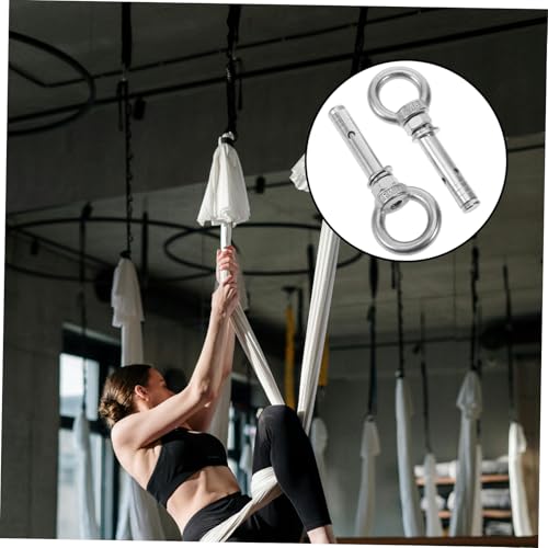 WATIIFUFU 2 Stück Edelstahl Hängeöse Rostfrei Langlebig Vielseitiger Ring für Schaukel Hängesessel Yoga und Industrielle Befestigung Sichere Montage von WATIIFUFU