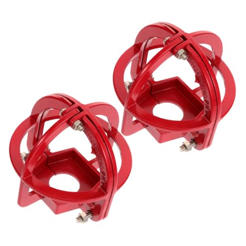 WATIIFUFU 2 Stück Feuersprinkler Schutzabdeckung Rot Schutzgitter für Alarm Sprinklerkopf ohne Demontage Einfache Installation Dekorativer Sprinklerkopfschutz von WATIIFUFU